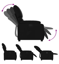 Fauteuil inclinable Noir Similicuir