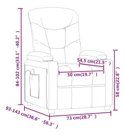 Fauteuil de massage Jaune Tissu