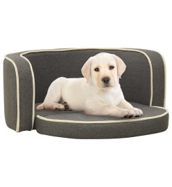 Canapé pliable pour chien Gris 76x71x30 cm Coussin lavable