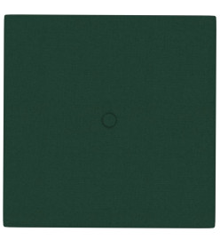 Panneaux muraux 12 pcs Vert foncé 30x30 cm Tissu 1,08 m²