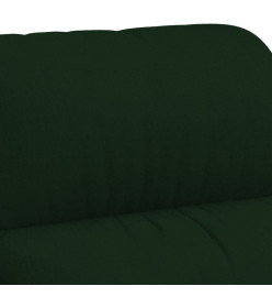 Fauteuil inclinable vert foncé velours