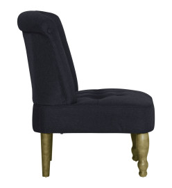 Chaise française Noir Tissu