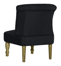 Chaise française Noir Tissu