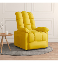 Fauteuil inclinable Jaune Tissu