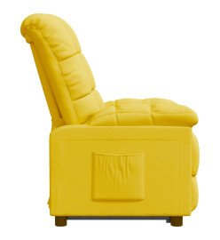 Fauteuil inclinable Jaune Tissu