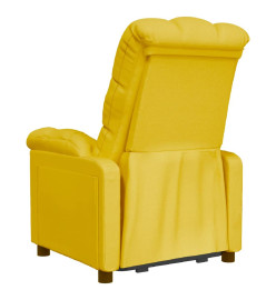 Fauteuil inclinable Jaune Tissu