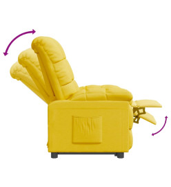 Fauteuil inclinable Jaune Tissu