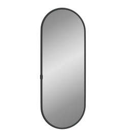 Miroir mural Noir 40x15 cm Ovale