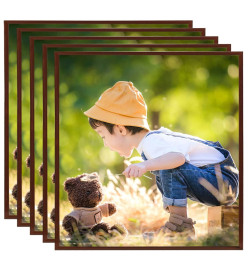 Collage de cadres photo 5 pcs de table Bronze 30x30 cm MDF