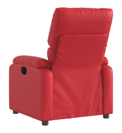 Fauteuil inclinable Rouge Similicuir