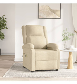 Fauteuil électrique de massage Crème Tissu