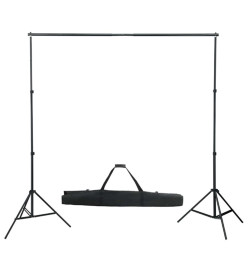 Kit de studio photo avec toile de fond lampes et parapluies