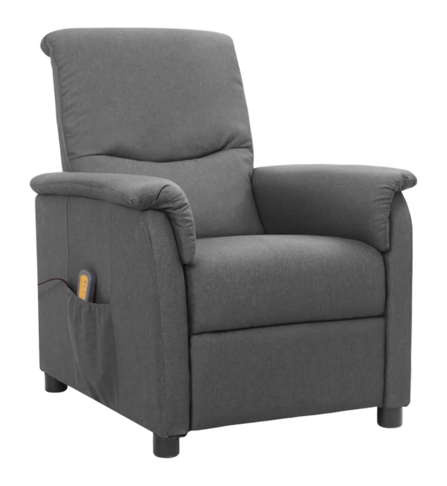 Fauteuil de massage Gris clair Tissu