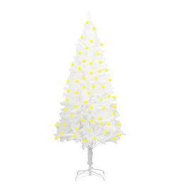 Arbre de Noël artificiel pré-éclairé blanc 120 cm