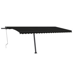 Auvent automatique capteur de vent et LED 500x350 cm Anthracite