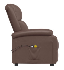 Fauteuil de massage électrique Marron Similicuir