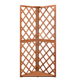 Treillis d'angle 50x50x145 cm Bois de sapin massif