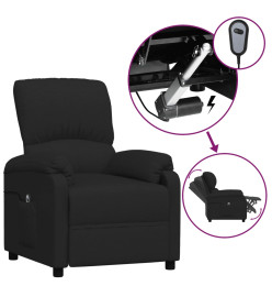 Fauteuil inclinable électrique Noir Tissu