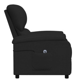 Fauteuil inclinable électrique Noir Tissu