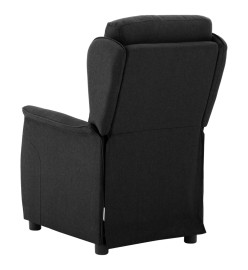 Fauteuil inclinable électrique Noir Tissu