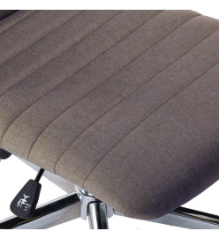 Chaises à manger lot de 6 taupe tissu