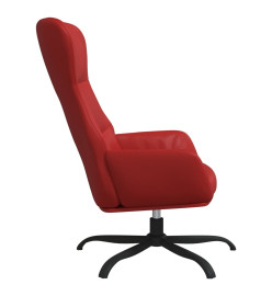 Chaise de relaxation Rouge bordeaux Similicuir