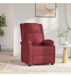 Fauteuil inclinable électrique Rouge bordeaux Similicuir