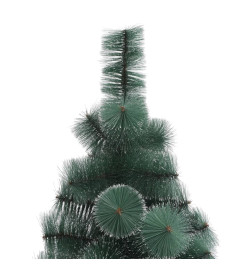 Sapin de Noël artificiel pré-éclairé vert 150 cm PVC et PE