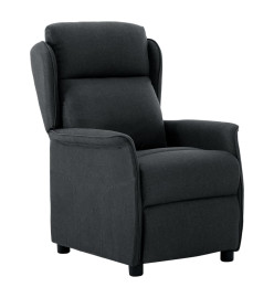 Fauteuil inclinable électrique Gris foncé Tissu