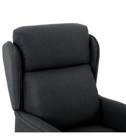 Fauteuil inclinable électrique Gris foncé Tissu