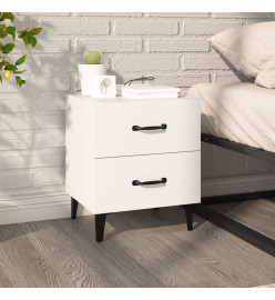 Table de chevet Blanc 40x35x47,5 cm