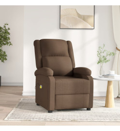 Fauteuil électrique de massage Marron Tissu