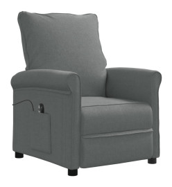 Fauteuil inclinable électrique Gris foncé Tissu