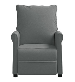 Fauteuil inclinable électrique Gris foncé Tissu