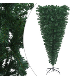 Arbre de Noël artificiel renversé pré-éclairé vert 180 cm