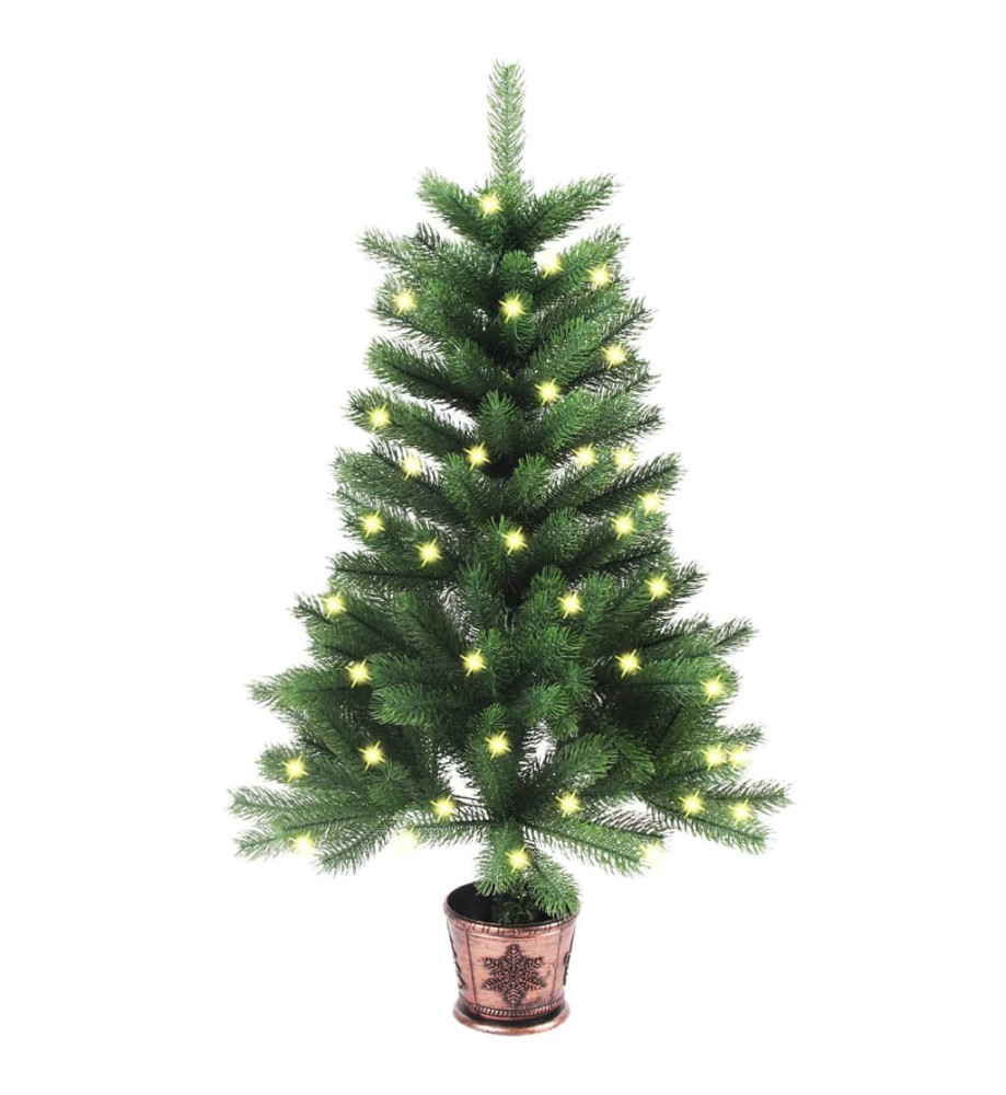 Arbre de Noël artificiel pré-éclairé 90 cm vert