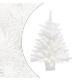 Arbre de Noël artificiel pré-éclairé blanc 65 cm