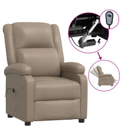 Fauteuil inclinable électrique Cappuccino Similicuir