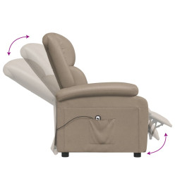 Fauteuil inclinable électrique Cappuccino Similicuir