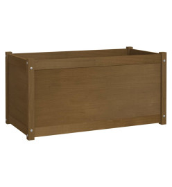 Jardinières 2 pcs Marron miel 100x50x50 cm Bois de pin massif