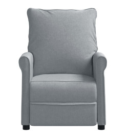 Fauteuil inclinable électrique Gris clair Tissu