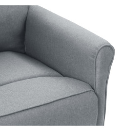 Fauteuil inclinable électrique Gris clair Tissu