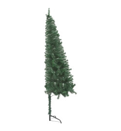 Arbre de Noël artificiel d'angle pré-éclairé vert 240 cm PVC