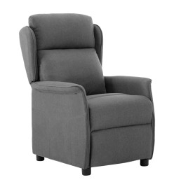 Fauteuil inclinable électrique Gris clair Tissu