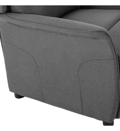 Fauteuil inclinable électrique Gris clair Tissu