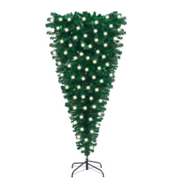 Arbre de Noël artificiel renversé pré-éclairé vert 150 cm