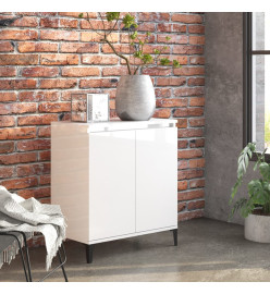 Buffet Blanc brillant 60x35x70 cm Aggloméré