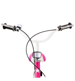 Vélo pour enfants 14 pouces Noir et rose