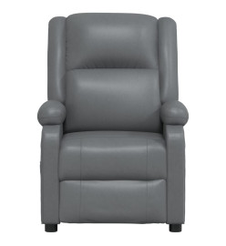 Fauteuil de massage électrique Anthracite Similicuir