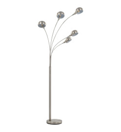 Lampadaire 200 cm 5 x E14 Argenté